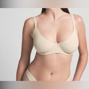 skims unlined bra color sand